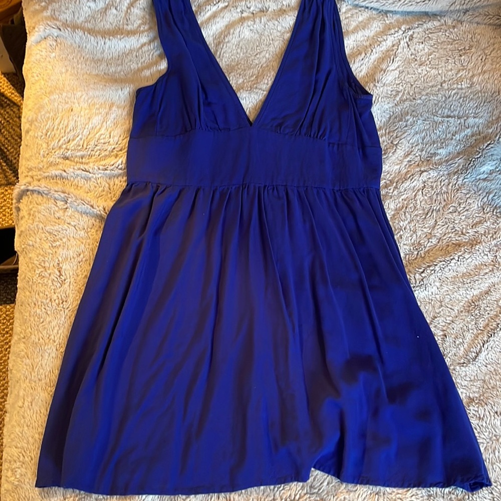 Blue Flowy dress.
